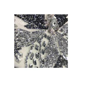 Fournisseur indien de tissus en dentelle perlée à la main pour robes de mariée ou tenues de soirée de luxe, disponible à bon prix - Product Image 1