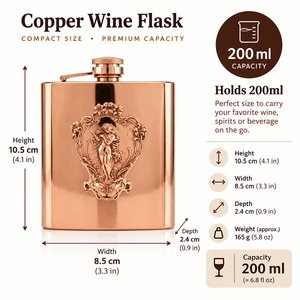 Traditional Deity Relief Copper Finish Metal Hip <b>Flask</b> portable travel camping pocket drinking mens groomsmen souvenir wholesale - Product Image 5
