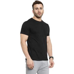 Venta al por mayor camiseta en blanco para hombres logotipo personalizado hombres 95% algodón 5% Elastano liso Slim Fit gimnasio Camiseta de manga corta pedido al por mayor - Product Image 4
