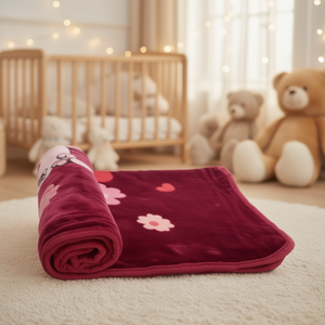 Luxury 520 GSM Soft Warm Raschel Baby Blanket 30x40 Inch Cartoon <b>Print</b> Anti-Pilling for Winter Use Machine Washable - Product Image 3