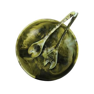 Bol à salade en résine époxy de qualité supérieure, personnalisé pour la vaisselle, la décoration de la maison, les salades, les soupes, les collations et les aliments. - Product Image 1
