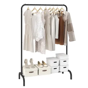 Premium Handmade Metal Garment Stand with Industrial Style Furniture Design Heavy Duty Steel <b>Clothes</b> <b>Rack</b> Handmade for Retail - Product Image 4