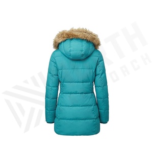 Hooded Quilted Waterproof <b>Bubble</b> Jacket Black Full Sleeve Winter Windproof Cotton Shell Knitted Fabric Polyester Filling Stand - Product Image 2