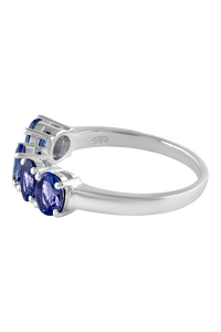 Anillo de Tanzanita en Plata de Ley 92.5 KLSR-11513 - Product Image 4