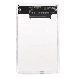 Fyx Hot Bán 10TB Bên Ngoài SATA SSD <span class=keywords><strong>HDD</strong></span> Bao Vây USB 3.0 5Gbps Nhựa Trong Suốt Di Động Lưu Trữ Hộp Bên Ngoài Cứng - Product Image 1