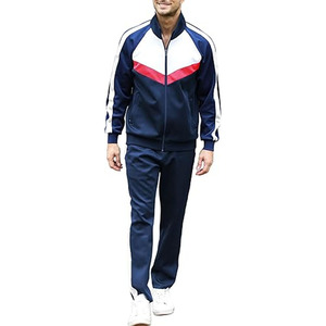 Conjunto Deportivo de Poliéster para Hombre, 2 Piezas, con Cremallera Completa, para Entrenamiento y Jogging - Product Image 1