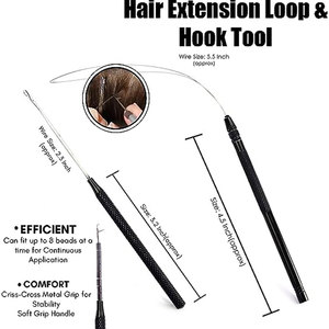 Top Quality Resistant To Rust Spring Durable Hair <b>Extension</b> Micro Rings <b>Beads</b> Links Plier Tools Clamp Pro Hair <b>Extension</b> Tools - Product Image 2