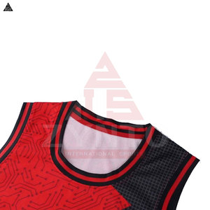 Tenues de basketball très vendues, ensembles de maillots d'entraînement de basketball pour hommes, uniformes de basketball unis et sans manches - Product Image 4