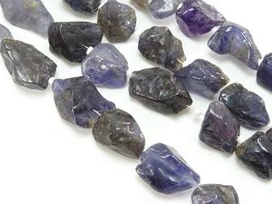 Iolite poli brut en forme de pépites, 8 pouces, 10-15 mm de long, environ, fournitures pour grossistes, pierre naturelle bleue, marque PMEGEMSBEADS - Product Image 5