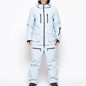 Ensemble de Combinaison de Ski Unisexe Imperméable et Coupe-Vent - Veste et Pantalon de Ski Isolés et Épaissis pour Ski/Snowboard, Tailles Grandes - Product Image 2