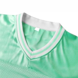 Maillots de rugby américains à manches courtes en mesh de haute qualité, design tendance, personnalisables, respirants et à séchage rapide - Product Image 5
