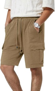 Pantalones Cortos Deportivos Casuales para Hombre de Alta Calidad, para Gimnasio y Entrenamiento, MOQ Bajo, Cómodos, de Secado Rápido, Transpirables, con Patrón Sólido, OEM - Product Image 4