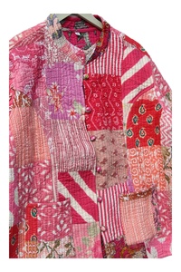 Chaqueta acolchada reversible con forro Chaqueta de retazos Chaqueta moderna para mujer - Product Image 4