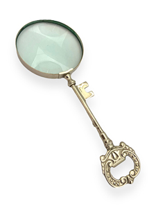 Loupe en laiton antique au design traditionnel, motif feuillage, nouveauté créative, décoration de bureau à domicile, cadeau de collection - Product Image 3