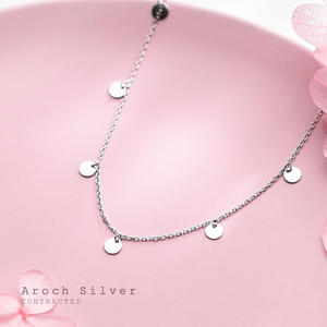 จี้เงินแท้ S925 สไตล์เกาหลี รุ่น D1041 รูปใบแปะก๊วยประดับมุกหวาน สร้อยคอจี้ใบไม้ จี้และชาร์มคุณภาพ - Product Image 2