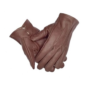 Wholesale 2024 Winter Fashion Genuine Leather <b>Touchscreen</b> <b>Gloves</b> Customized Logo Warm Sports Skiing Cycling Casual Outdoor Party - Product Image 1