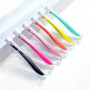 6PCS High Quality Stainless Steel Slant Tip Eyebrow Tweezers Set Custom Colors Private Label Beauty Grooming Tools OEM - Product Image 2