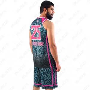 Uniforme de basket-ball unisexe pour adultes de haute qualité, personnalisable, respirant, 100% polyester, antibactérien, anti-UV, maillot d'été BSCI - Product Image 4