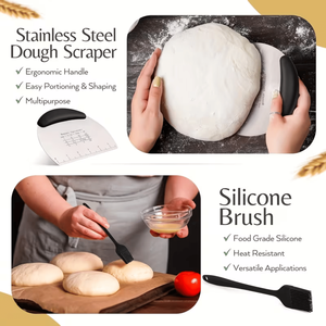 Kit Completo per Principianti di Panificazione a Lievitazione Naturale con Cesto Anti-Contraffazione per Pane e Pasticceria, Include Utensili per Impasto Danese e Strumenti per Whisky - Product Image 5