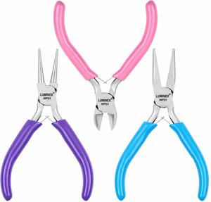 LUMINEX IMPEX LUB=113 <b>Long</b> <b>Nose</b> Stainless Steel Lightweight Smooth Work Jewelry Making Polishing Pliers - Product Image 1