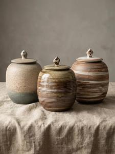 Moderno Tarro de Almacenamiento de Doble Tono con Tapa Segura, Acabado Glaseado Liso, Organizador Compacto para Encimera, Elegante Contenedor para Despensa de Cocina - Product Image 6