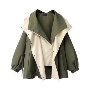 Veste coupe-vent noire et blanche, imperméable, décontractée, pour l'hiver, en stock, à prix raisonnable - Product Image 2