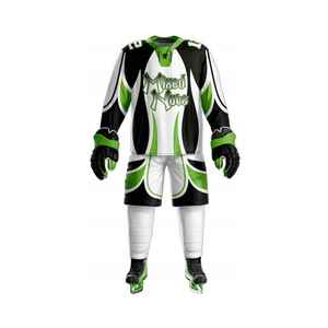 Maillot de hockey sur glace Kings pour homme, manches longues, sublimé, rayures bleues et jaunes, évacuation de l'humidité, coupe classique, vêtement d'hiver - Product Image 3