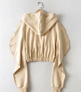 Pull élastique pour femmes, sweat à capuche à manches longues, sweat-shirt réfléchissant de 3m, haut court à impression unie, offre spéciale, 2020 - Product Image 3