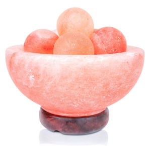 Himalayan Ionic <b>Salt</b> Sphere Chunks Crystal Bowl <b>Lamp</b> Handcrafted Natural <b>Rock</b> <b>Salt</b> Modern Design for Hotel and Kitchen Use - Product Image 5