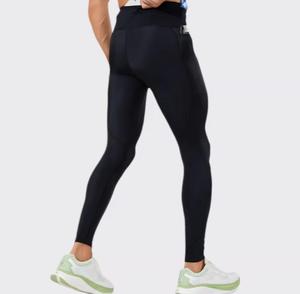 Leggings de compression sans couture taille haute écologiques pour femme, tenue de sport respirante en spandex bleu extensible - Product Image 6