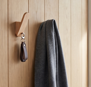 Minimalist Wooden Wall <b>Hook</b> Single Piece Eco-Friendly Design For Clothing Storage Home Decoration Office Use - Product Image 3