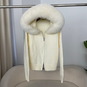 Abrigo Largo de Invierno de Lujo para Mujer con Pelo de Zorro, Suéter Suave con Capucha y Cuello de Zorro, Chaqueta de Moda, Elegante Gabardina Exterior - Product Image 3