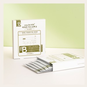 มาส์กหน้าบำรุงผิวหน้าสูตรเกาหลี Daycell Deycell Dr Vita Mask Pack B 25 กรัม 10 แผ่น แผ่นมาส์กหน้า แผ่นมาส์กหน้าแบบแผ่น มาส์กหน้าเกาหลี - Product Image 2