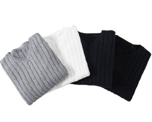 Solid Color Custom Logo Winter Front Design Support Custom Logo Color Knit Sweater V-Neck <b>Sleeveless</b> Polyester - Product Image 2