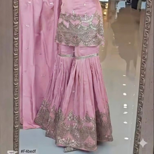 ชุดผ้าจอร์เจียปักลายอินเดียล่าสุดผ้าจอร์เจียดีไซน์เนอร์ปากีสถานที่งดงามปรับแต่งได้3ชิ้น - Product Image 3