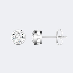 Pendientes de Diamantes Cultivados en Laboratorio de 0.50 CTW, Corte Brillante Redondo, para Mujer, Oro de 9K, 14K, 18K, Color E F, VS VVS, Joyería Fina de Lujo - Product Image 5