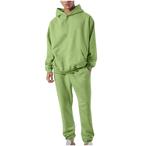 OEM Unisex <b>Plus</b> <b>Size</b> Hooded Casual Solid Hoodie Sweatpants Jogger <b>Set</b> <b>2</b> <b>Piece</b> Baggy Tracksuit Custom Gym Fitness Clothing - Product Image 4