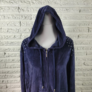 Nueva sudadera con capucha de diamantes de imitación para mujer, elegante y ajustada, moderna y cómoda al mejor precio, en oferta. - Product Image 2