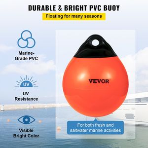 Orange 15 \ "di diametro boe gonfiabili palle pesanti marker in PVC di qualità marina per ormeggiare il Rafting e la pesca - Product Image 3