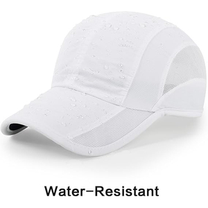 Gorra de Béisbol Blanca Unisex de 6 Paneles, Malla Ajustable, Transpirable, Informal para Exteriores, Primavera/Verano, Talla Adulto - Product Image 2