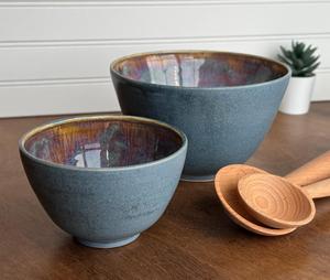 Tazón de Postre de Cerámica Hecho a Mano con Esmalte Reactivo Vibrante, Acabado Artístico, Diseño Profundo y Compacto, Apto para Alimentos, para Vajilla de Lujo - Product Image 2