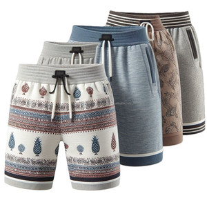 Shorts décontractés pour hommes à motifs élégants, designs intelligents, taille élastique avec cordon de serrage, vêtements de sport, vêtements de sport, vêtements d'extérieur, pantalon court tendance - Product Image 6