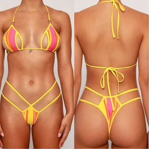 Women's Halter Neck Bikini Set Push Up Two Piece Swimsuit Summer Beachwear for Women Women's Brazilian Cut Bikini Set - Product Image 4