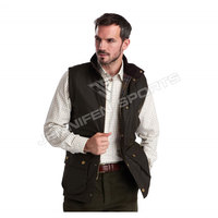 Gilet de chasse sportif d'extérieur 2026 – Nouveauté très prisée pour homme, respirant, grande taille, coupe-vent, fermeture éclair, en toile de coton ciré 100 %