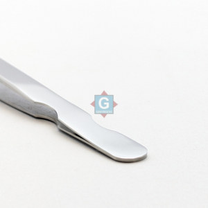 Pince à cils Grayrocks en acier inoxydable, pointe lisse, précision, durable, anti-magnétique, finition satinée - Product Image 3