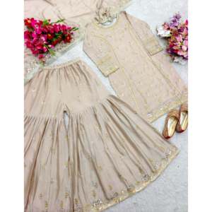 Ensemble de vêtements de fête pour femmes avec haut-Sarara et Fancy Dupatta - Product Image 2