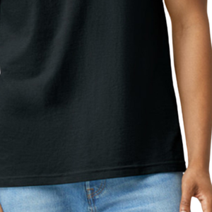 เสื้อยืดผู้ชาย CVC สีดำ ผ้าคอตตอนผสมพรีเมียม แขนสั้น ระบายอากาศได้ดี น้ำหนักเบา สวมใส่สบาย เสื้อเปล่าสำหรับตกแต่ง - Product Image 6
