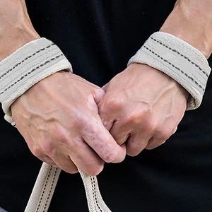 Sangles de musculation professionnelles robustes pour soulevé de terre avec logo, bandes de maintien pour poignets pour entraînement de musculation - Product Image 6