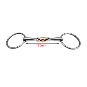 Mors à étrier articulé en acier inoxydable et cuivre, mors à double articulation multi-tailles pour l'entraînement et l'équitation équestre - Product Image 3