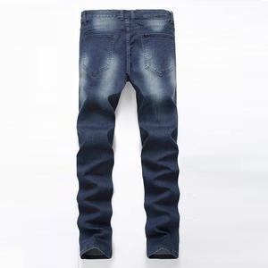 Pantalones Vaqueros de Hombre en Lavado Oscuro Personalizados, Corte Recto, para Uso Diario, Estilo Urbano y Prendas Personalizadas - Product Image 2